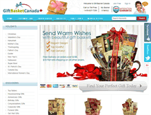 Tablet Screenshot of giftbasketcanada.com